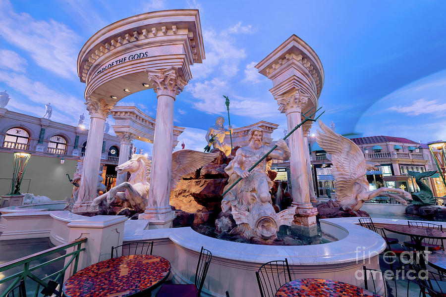 The Fountain of the Gods at the Forum Shops in Caesars Palace, Las