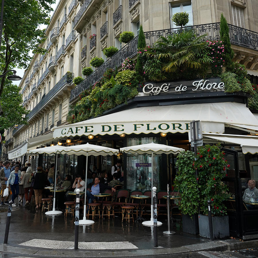 Cafe de Flore Photograph by Andrew Fare