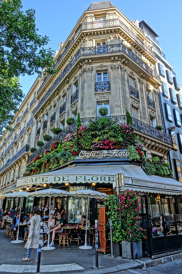Cafe de Flore in Paris Photograph by Patricia Caron - Pixels