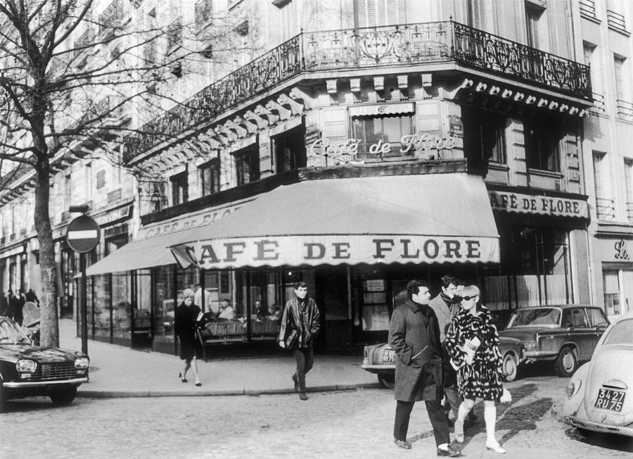 Cafe De Flore In The Saint-germain Photograph by Keystone-france
