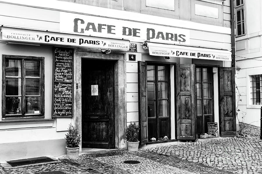 Cafe de Paris in Prague Photograph by John Rizzuto