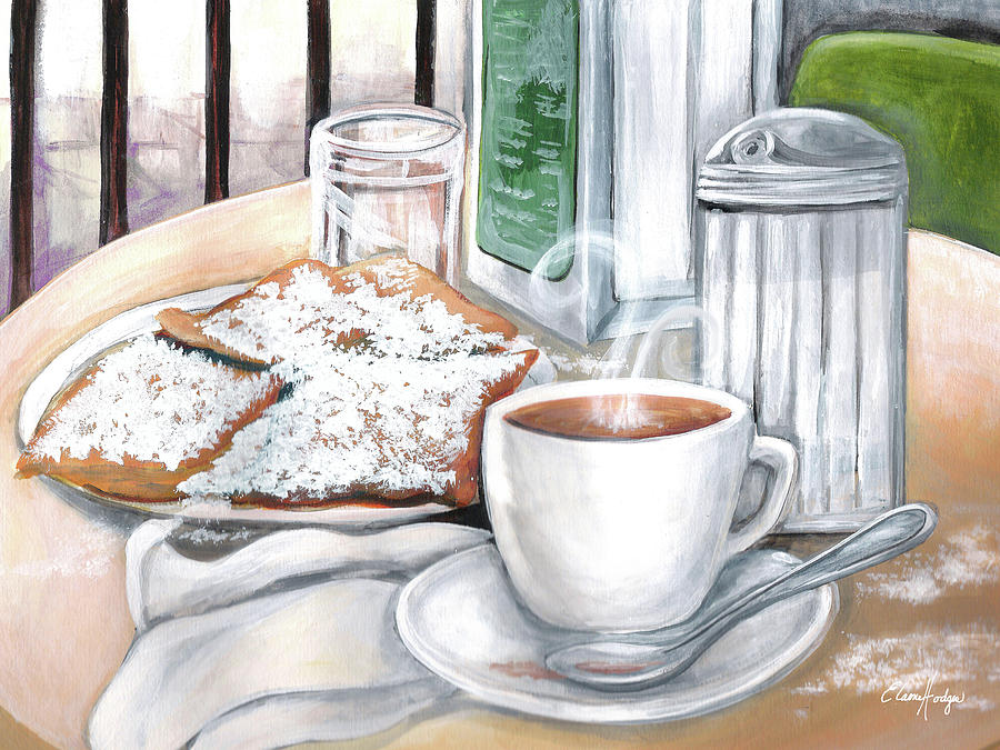 Cafe Du Monde Table Painting