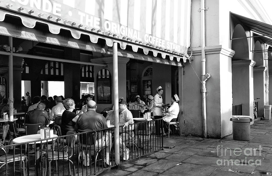 Cafe du Monde the Original Coffee Stand in New Orleans Photograph by John Rizzuto