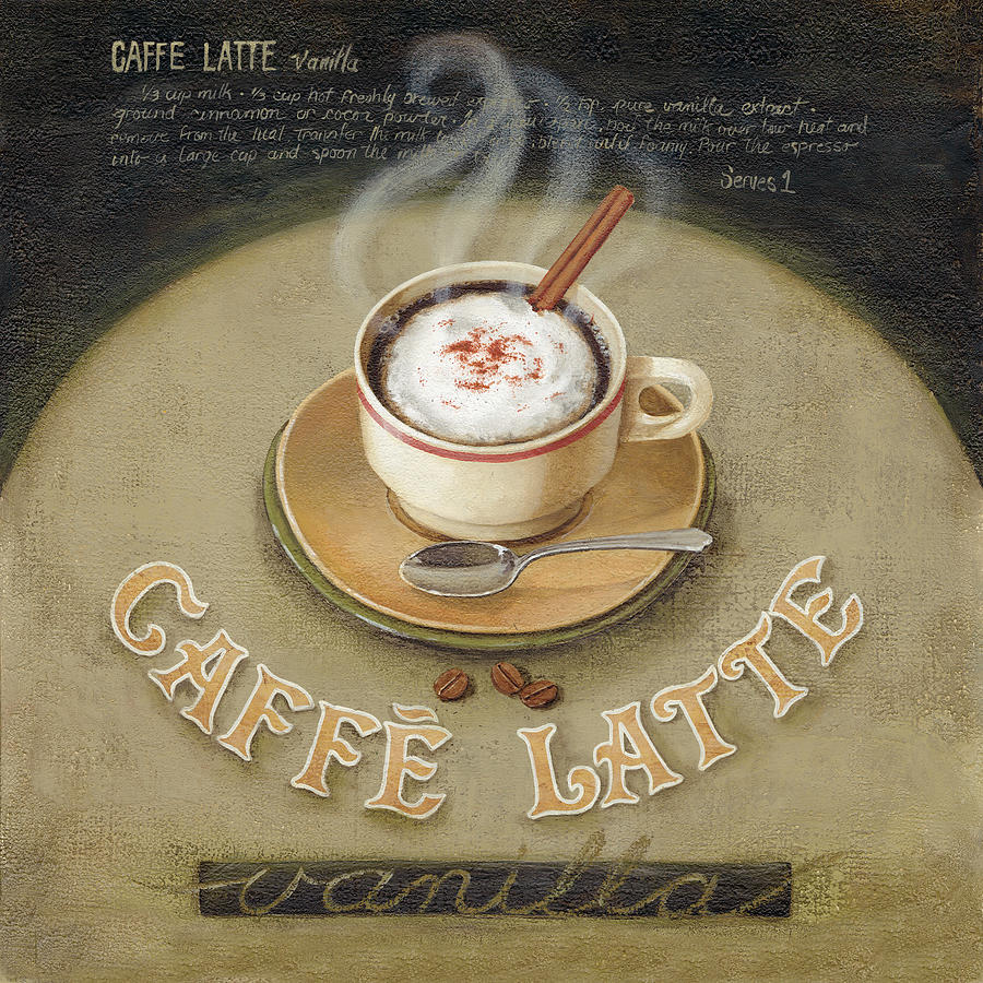 Caffe Latte Painting by Lisa Audit