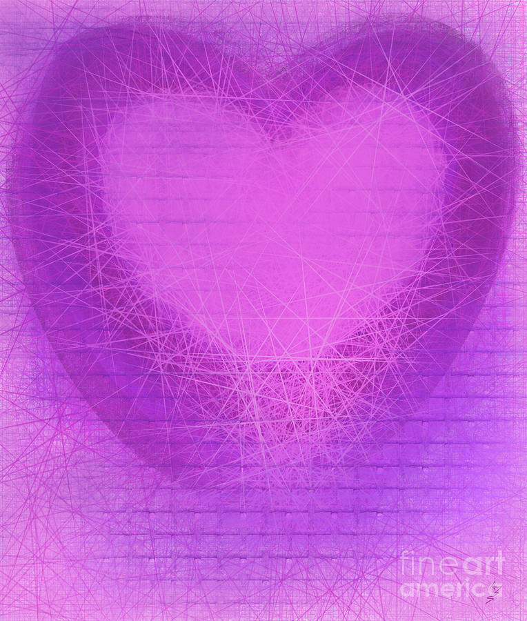 Caged Heart  Digital Art by Annette M Stevenson