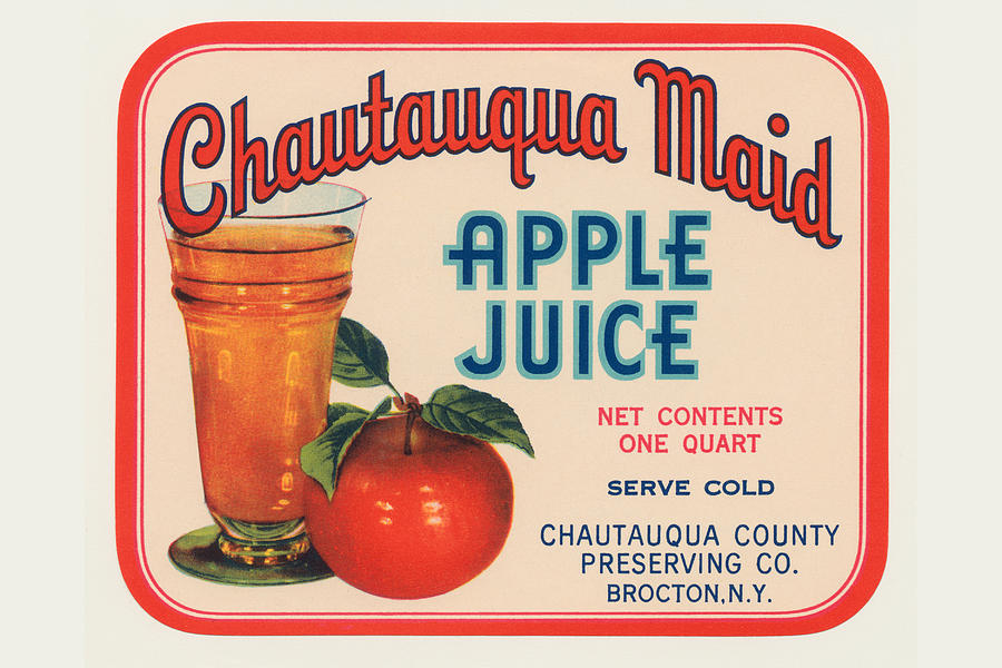Cahutauqua Maid Apple Juice Painting by Unknown