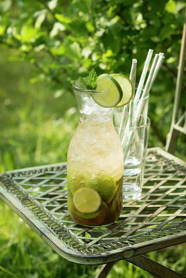 Caipirinha drink With Chachaca And Lime Juice Photograph by Manuela Rther