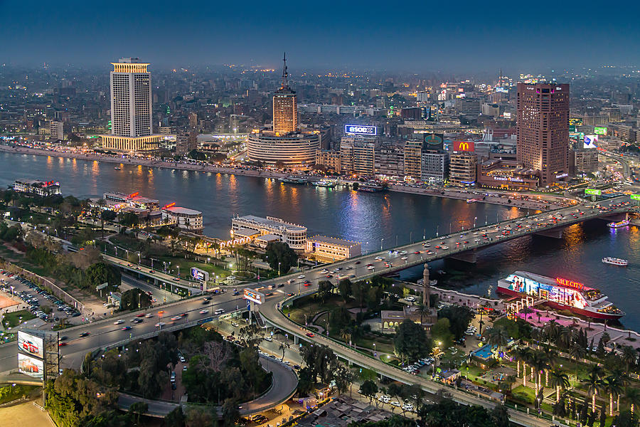 Bridge Photograph - Cairo Nights by Ahmed Kassem