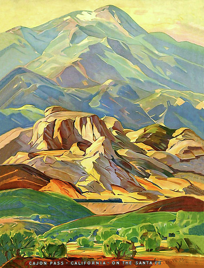 Mountain Digital Art - Cajon Pass, California by Long Shot