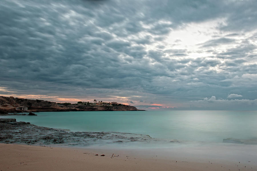 Cala Comte Beach At Dusk, Ibiza Photograph by Rachel Carbonell