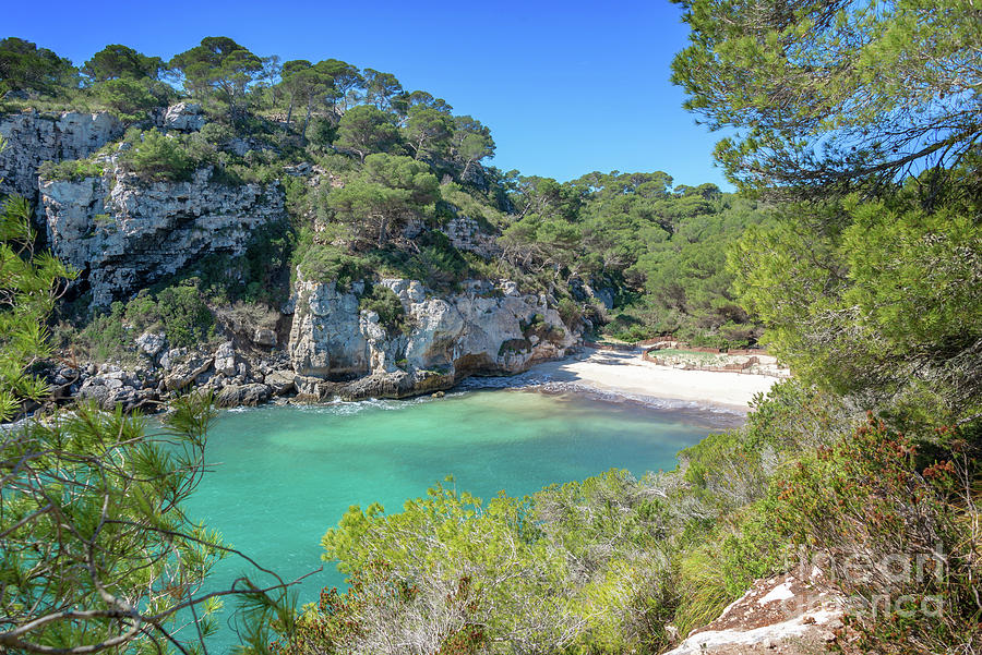 Cala Macarelleta beach in Menorca Photograph by Delphimages Photo Creations