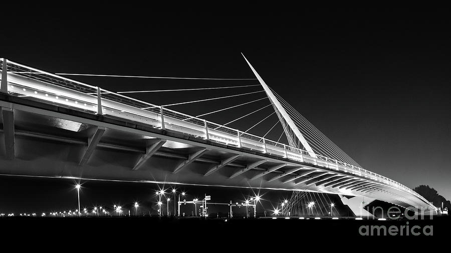Calatrava Bridge, Netherlands Photograph by Henk Meijer Photography