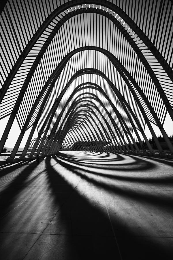 Black And White Photograph - Calatrava Constraction #02 by Yiannis Logiotatides