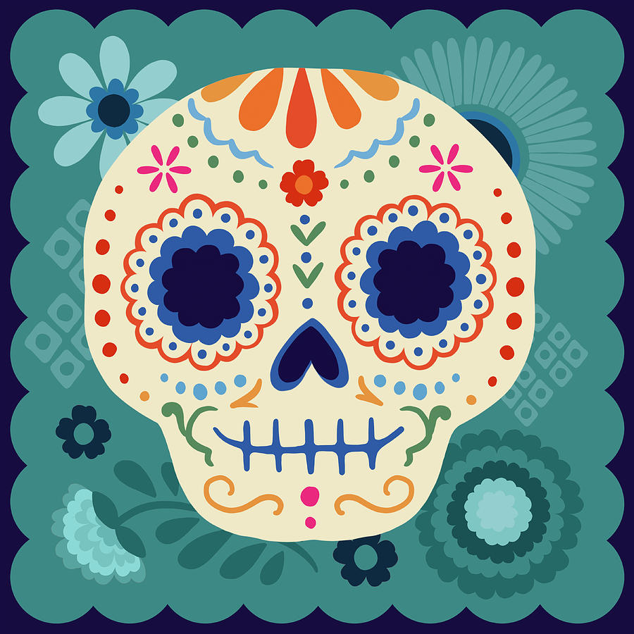 Calaveras I Painting by Victoria Barnes - Fine Art America