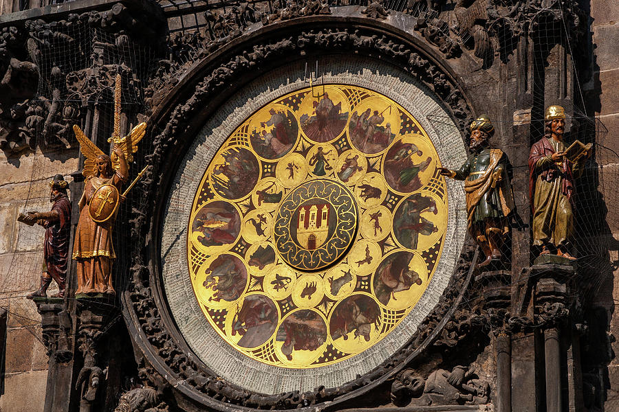 Calendar of the Astronomical Clock in Prague Photograph by Artur Bogacki