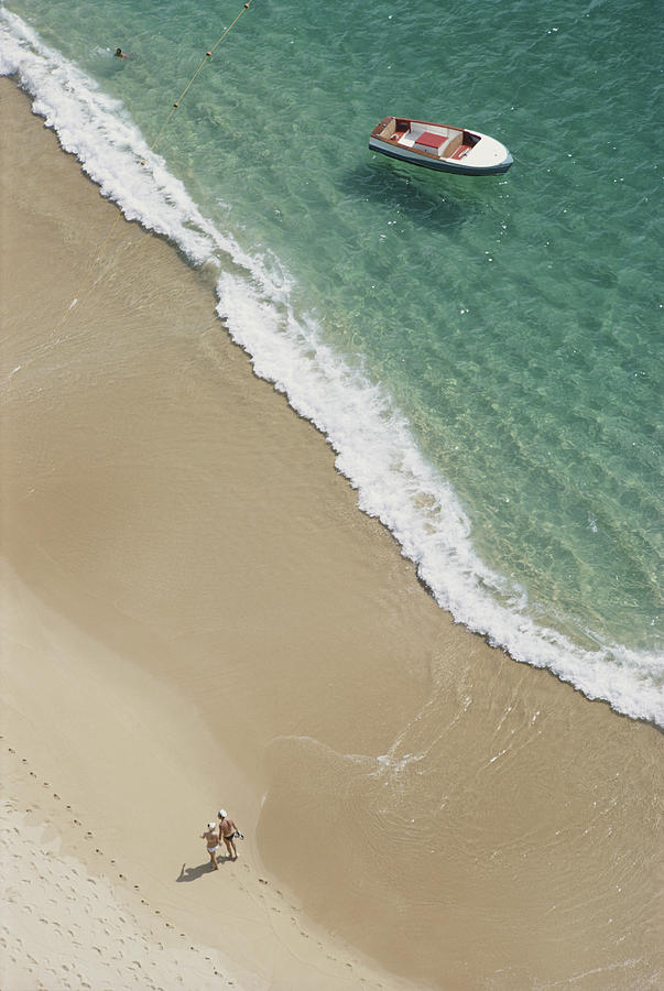 Summer Photograph - Caleta Beach, Acapulco by Slim Aarons