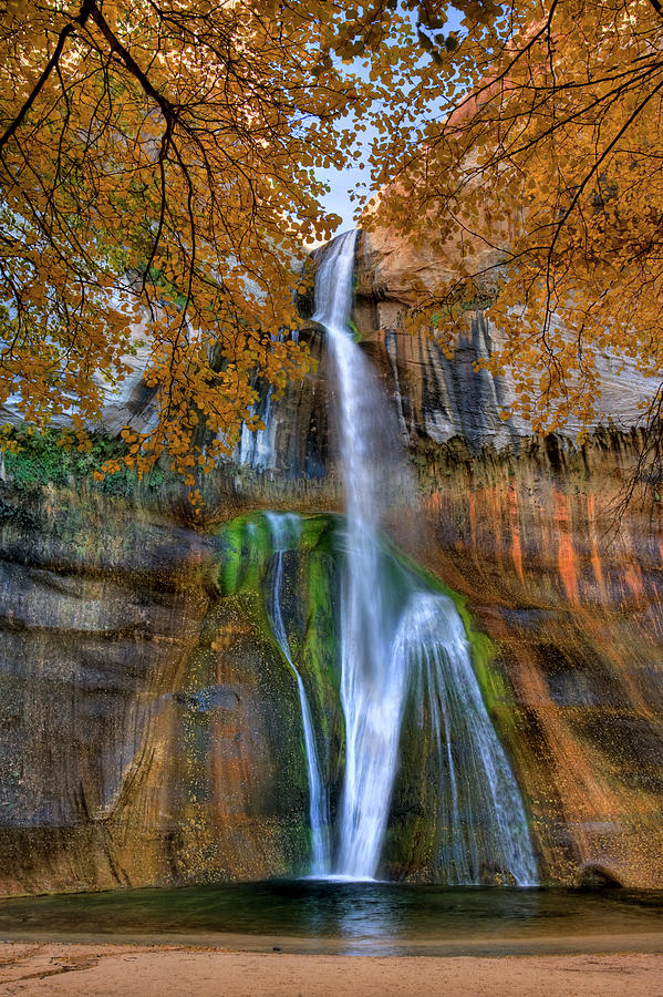 Calf Creek Falls In Utah Photograph by Jeff Foott