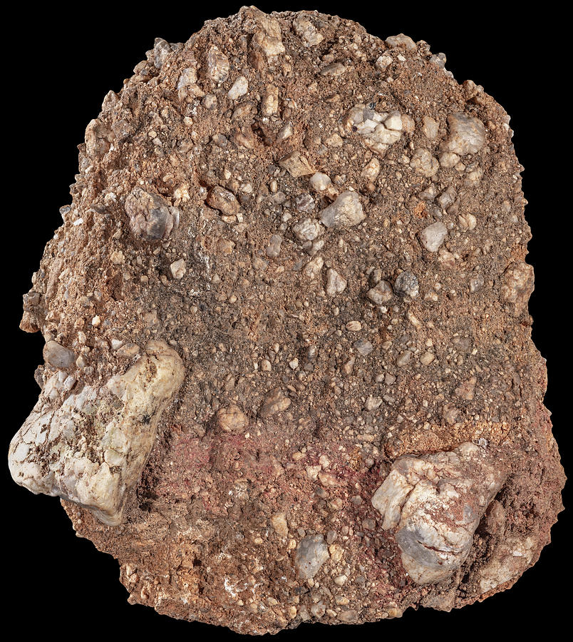Caliche Conglomerate Rock Photograph by Phil DEGGINGER