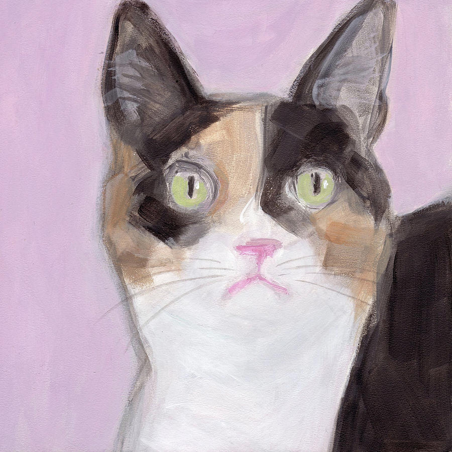 Boo the Cat Painting by Kazumi Whitemoon