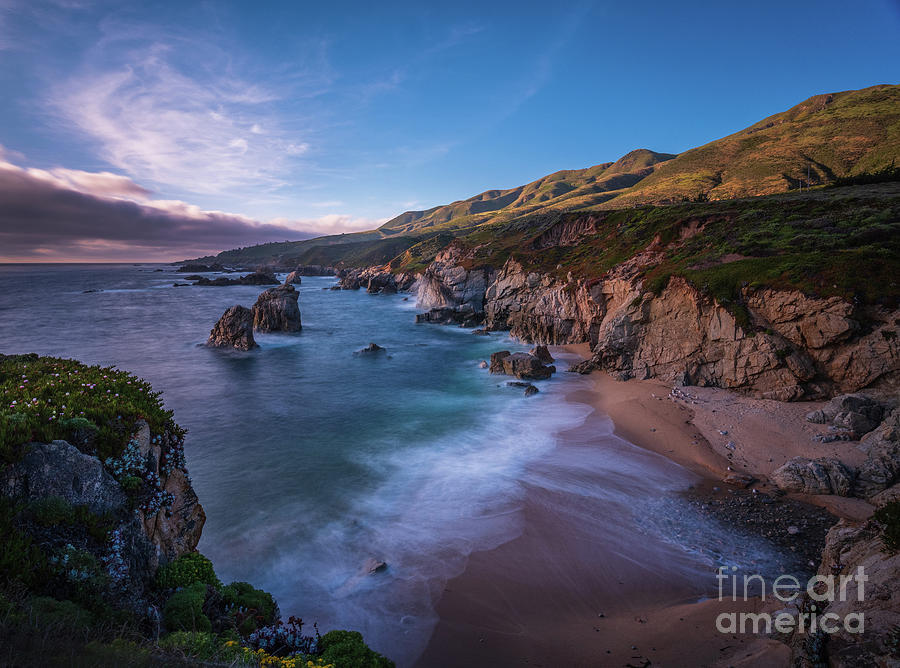 California Big Sur Evening Coastal Tranquility Photograph by Mike Reid