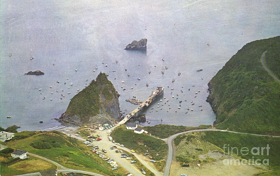 Pier Photograph - Trinidad California Circa 1950 #2 by Monterey County Historical Society