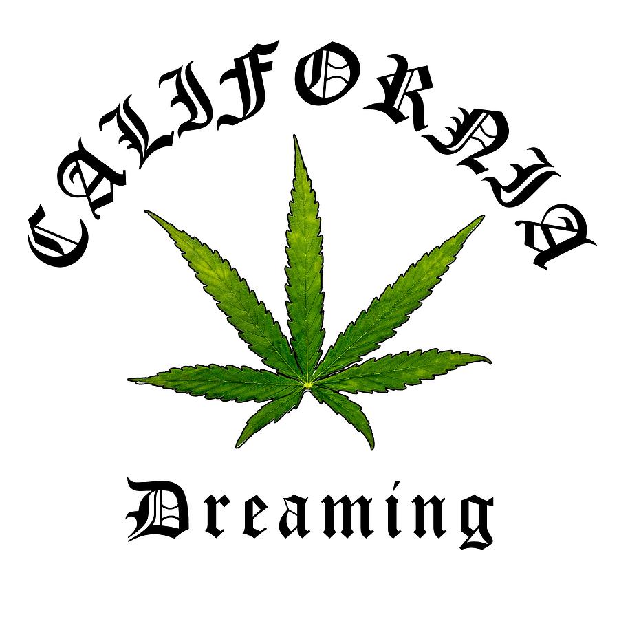 California Green Cannabis Pot Leaf, California Dreaming Original, California Streetwear Digital Art by Kathy Anselmo California Green Cannabis Pot Leaf, California Dreaming Original, California Streetwear Digital Art by Kathy Anselmo