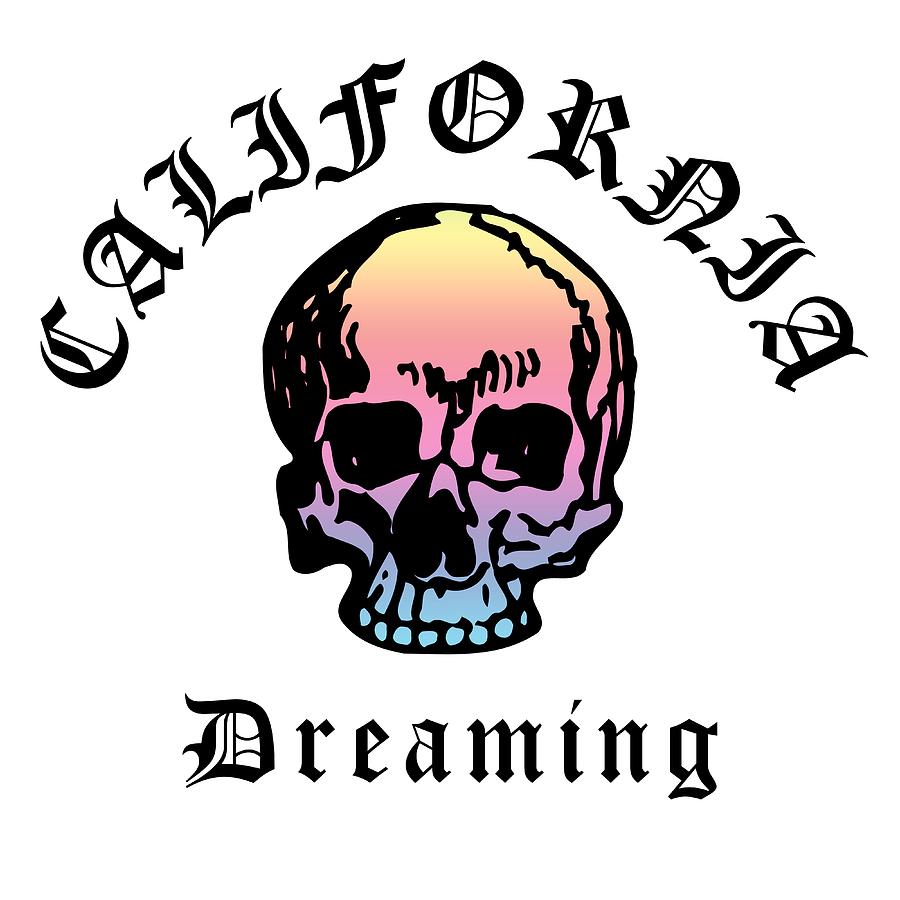 California Hardcore Skull, California Dreaming Original, California Streetwear BL Photograph by Kathy Anselmo