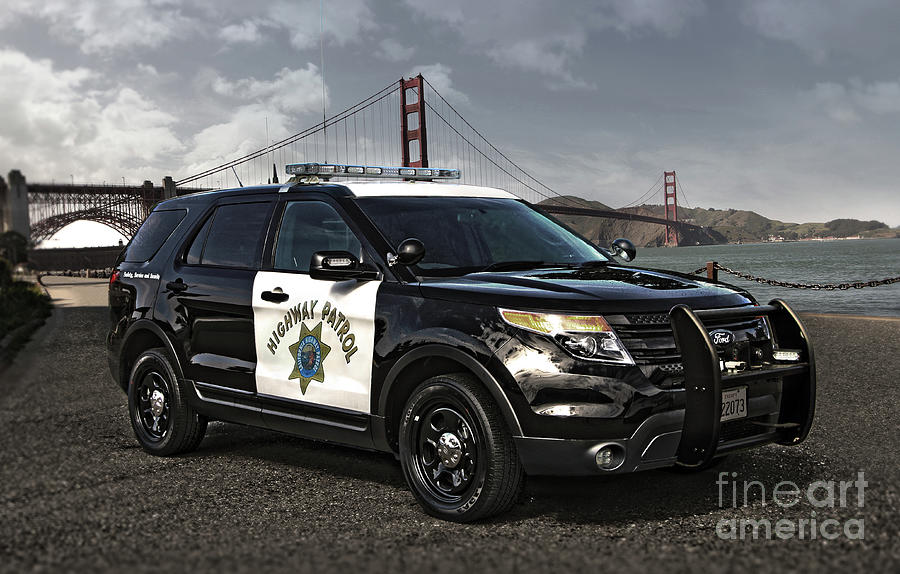 California Highway Patrol Ford Police Interceptor Utility Vehicle Photograph by Peter Ogden