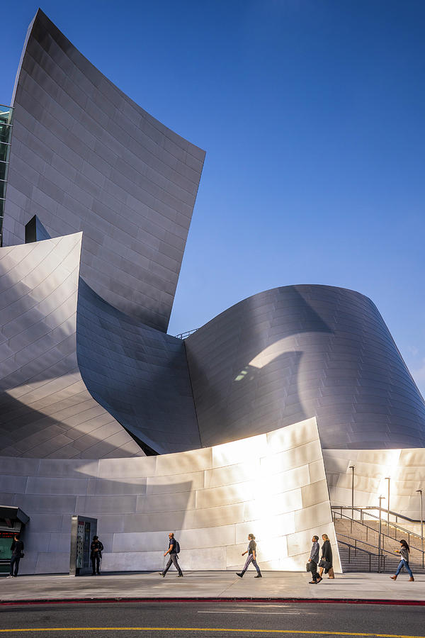 California, Los Angeles, Downtown, Walt Disney Concert Hall, Architect Frank Gehry Digital Art by Giovanni Simeone