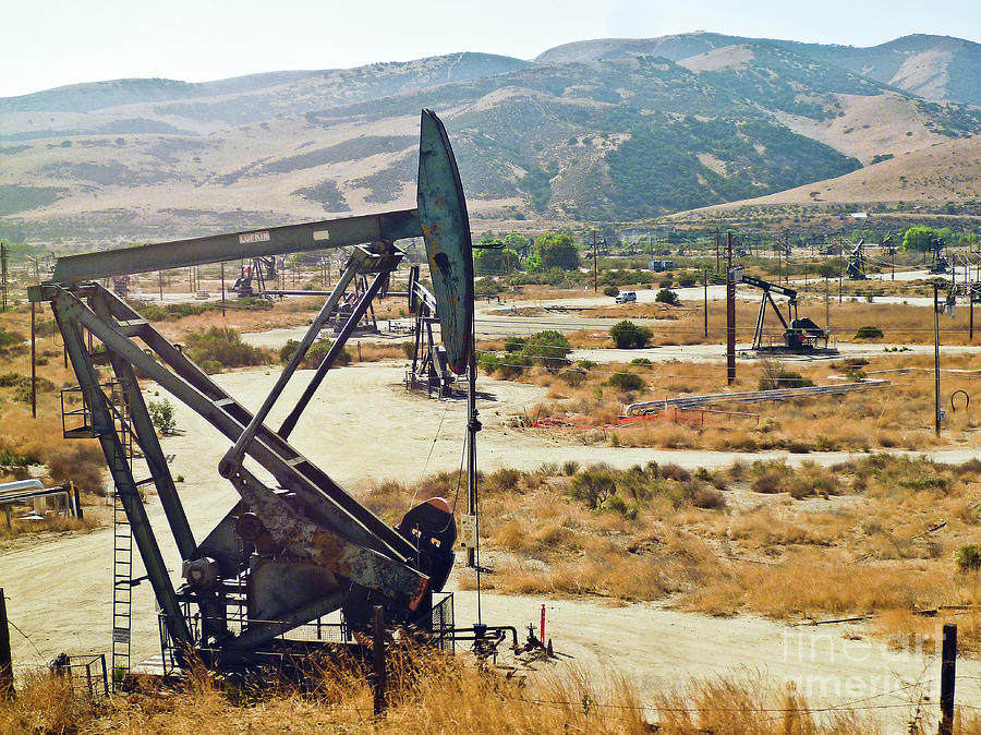 California Photograph - California oil field_03 by Howard Stapleton