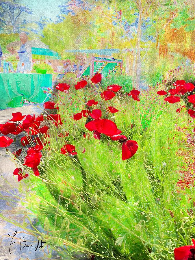 California Poppies Abstract Digital Art by Frank Bright