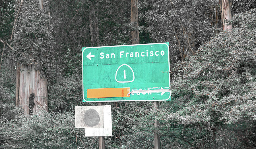 San Photograph - California Sign Better Days by Betsy Knapp San Photograph - California Sign Better Days by Betsy Knapp