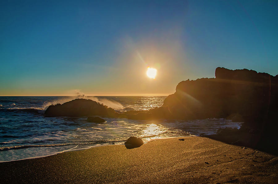 California Sunset - Black Sands Beach Photograph by Bill Cannon