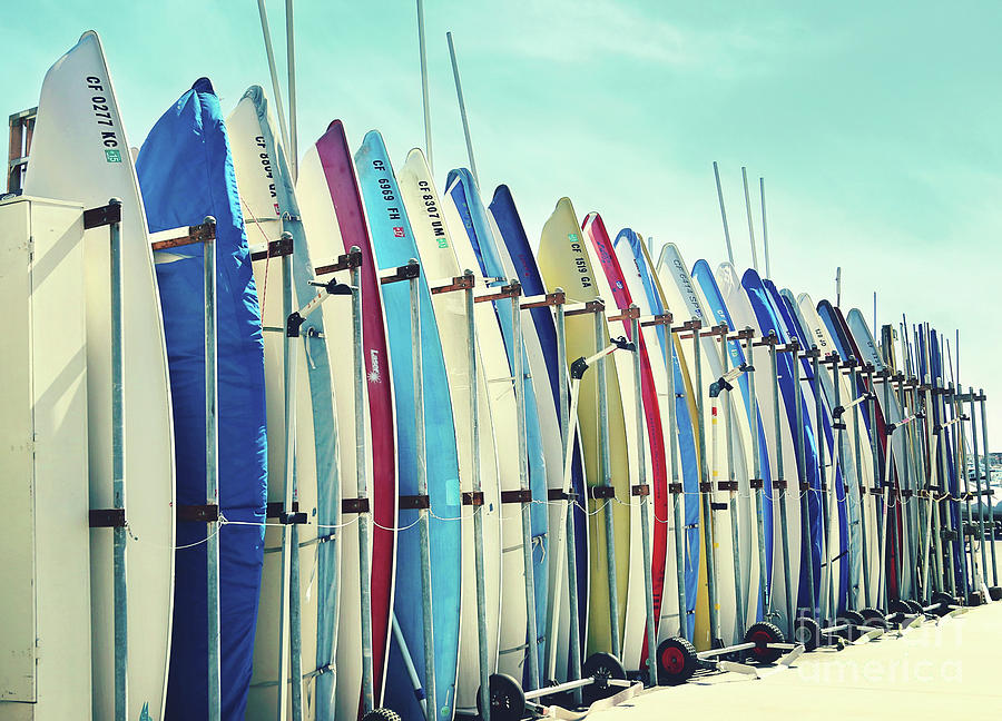 California surfboards Photograph by Sylvia Cook