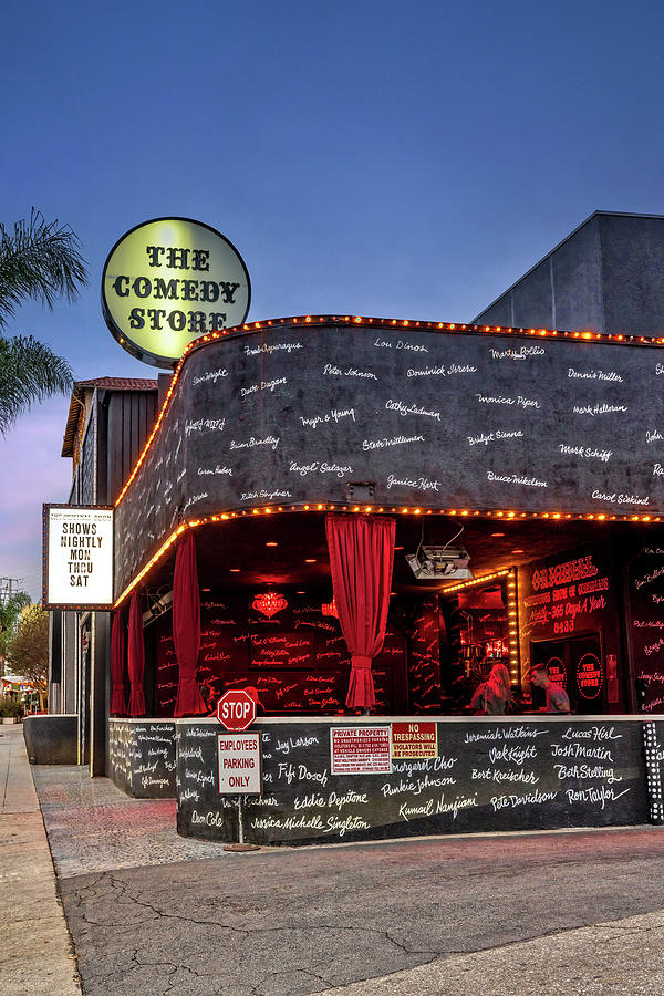 City Of Angels Digital Art - California, West Hollywood, The Comedy Store by Claudia Uripos