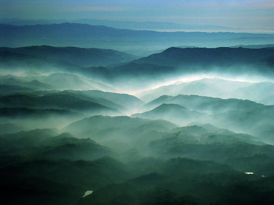 Californian Fog From Above Photograph by Andrew W.b. Leonard