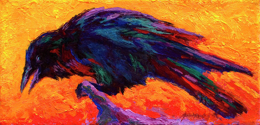 Петух ворон. Ворон рисунок краской синий красный желтый. Yellow Raven на плече картины. Роуз и ворон.