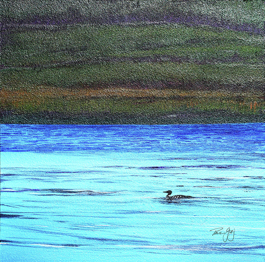 Call of the Loon Painting by Paul Gaj
