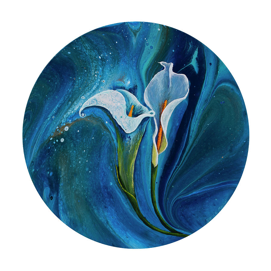 Calla Lily On White Painting by Darice Machel McGuire