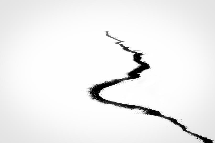 Abstract Photograph - Calligraphy Of The Sea by Marco Antonio Cobo