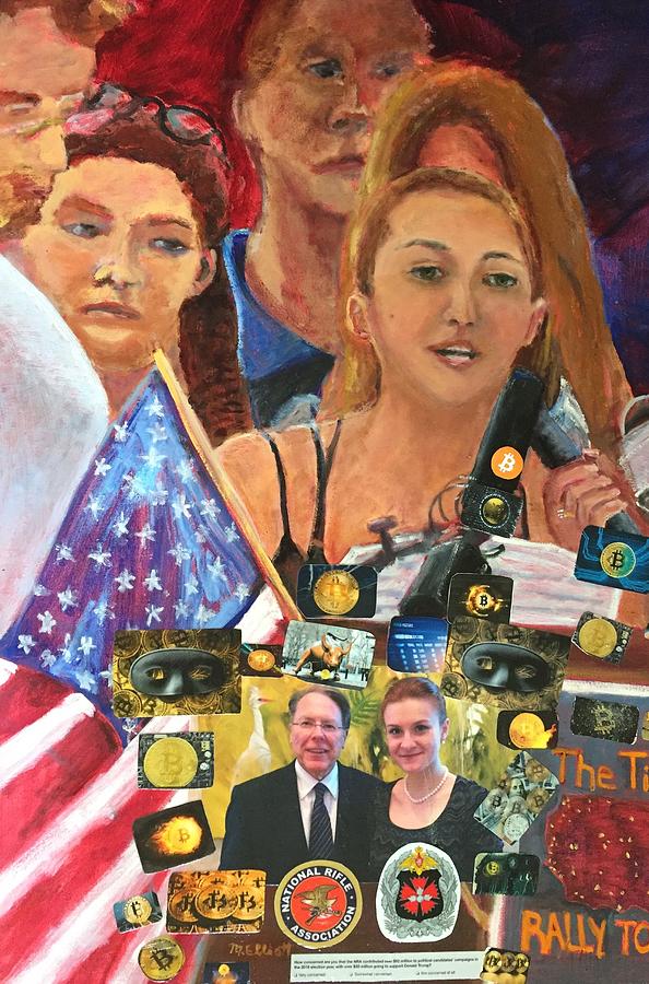 Calling out the NRA Painting by Margaret Elliott