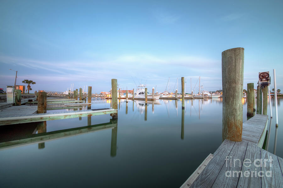 Calm Cool Marina at Port Aransas Photograph by Lawrence Burry - Fine ...