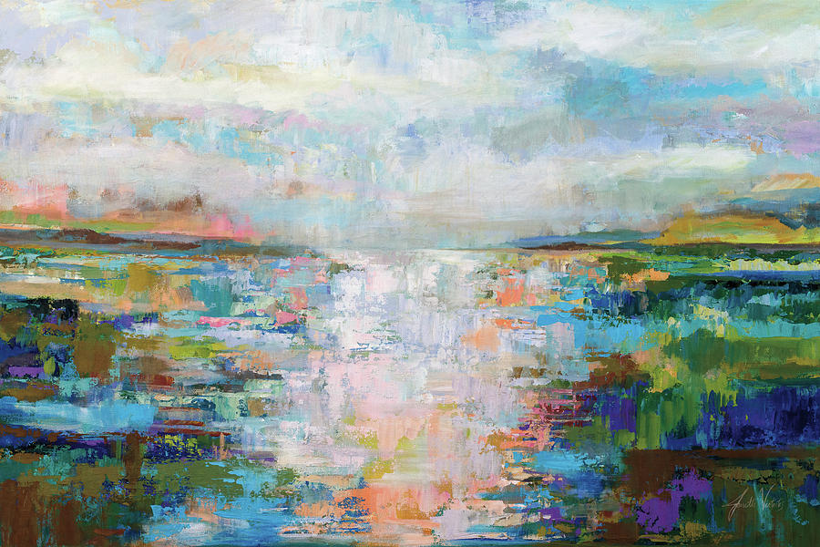 Abstract Painting - Calm Dawn by Jeanette Vertentes