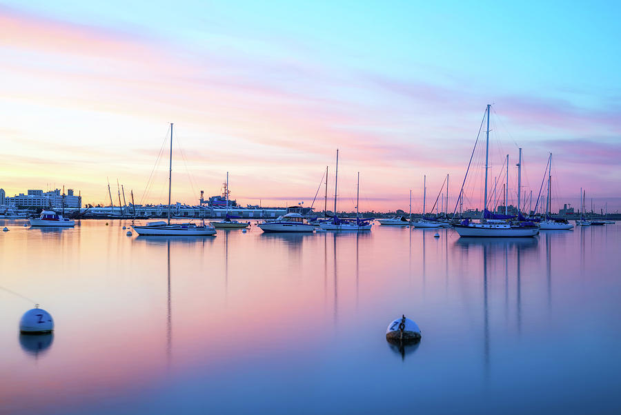 Boat Photograph - Calm Pastels by Joseph S Giacalone