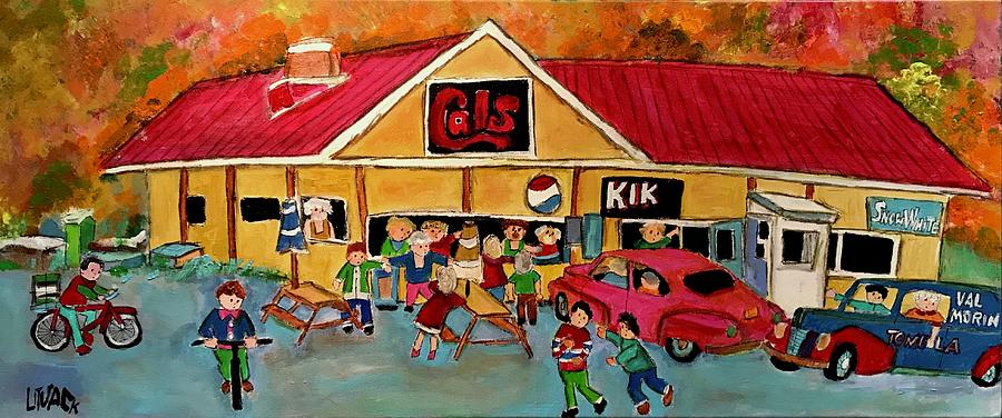 Cals Pizza on Old Route 11 Painting by Michael Litvack