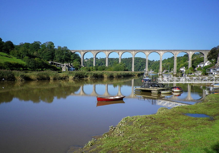 Calstock Viaduct River Tamar Cornwall Photograph by Richard Brookes