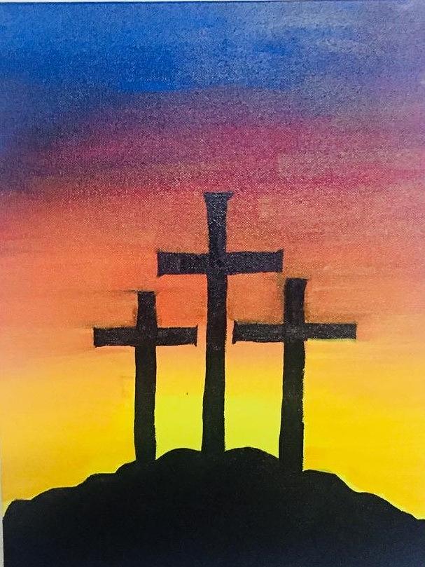 Calvary Painting by Ahaan Binson - Fine Art America