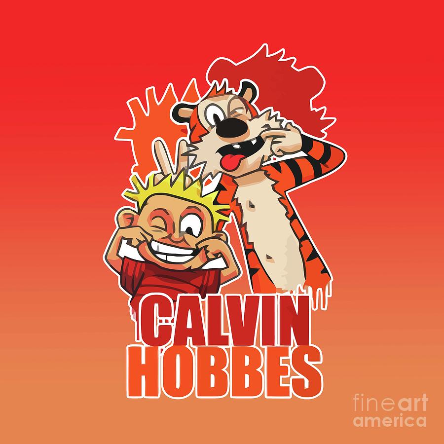 Calvin And Hobbes Digital Art by Rkzn - Pixels