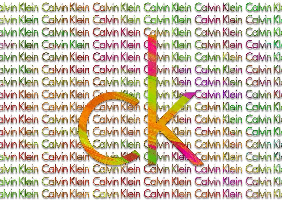 Calvin Klein Pattern Paint Design Digital Art by Ricky Barnard