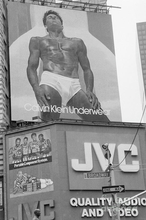 Calvin Klein Underwear Advertisement by Bettmann